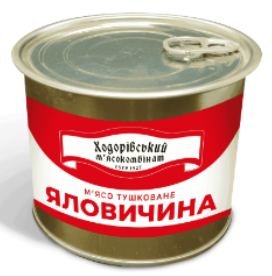 М'ясо тушковане Яловичина ХОДОРІВСЬКИЙ М'ЯСОКОМБІНАТ, 525г